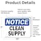 Signmission Clean Supply, 10 in W x Rectangle, Vinyl Decal OS-2PACK-NS-D-710-L-10633 - alternate 3